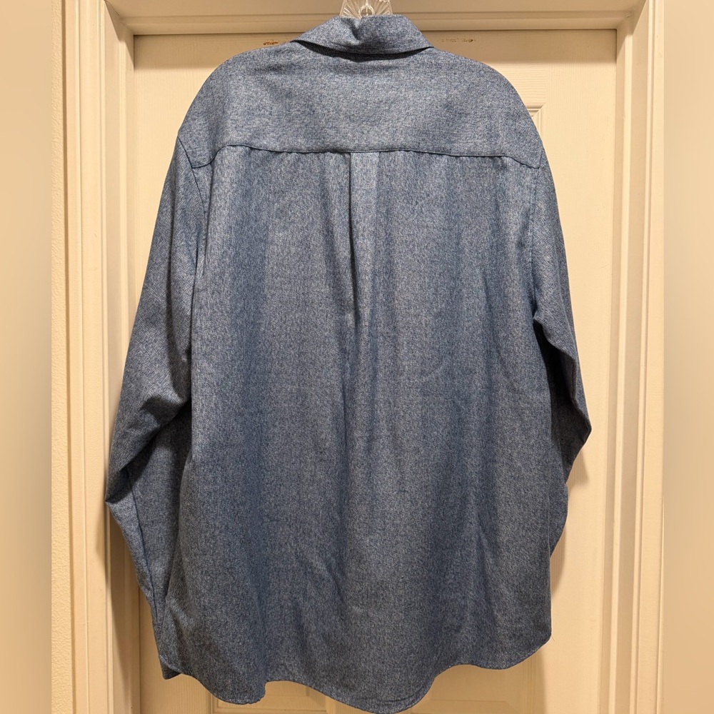 DIXXON "Sanchos Tacos Yardbird" Blue Flannel Shirt Men's XL - Picture 2 of 3